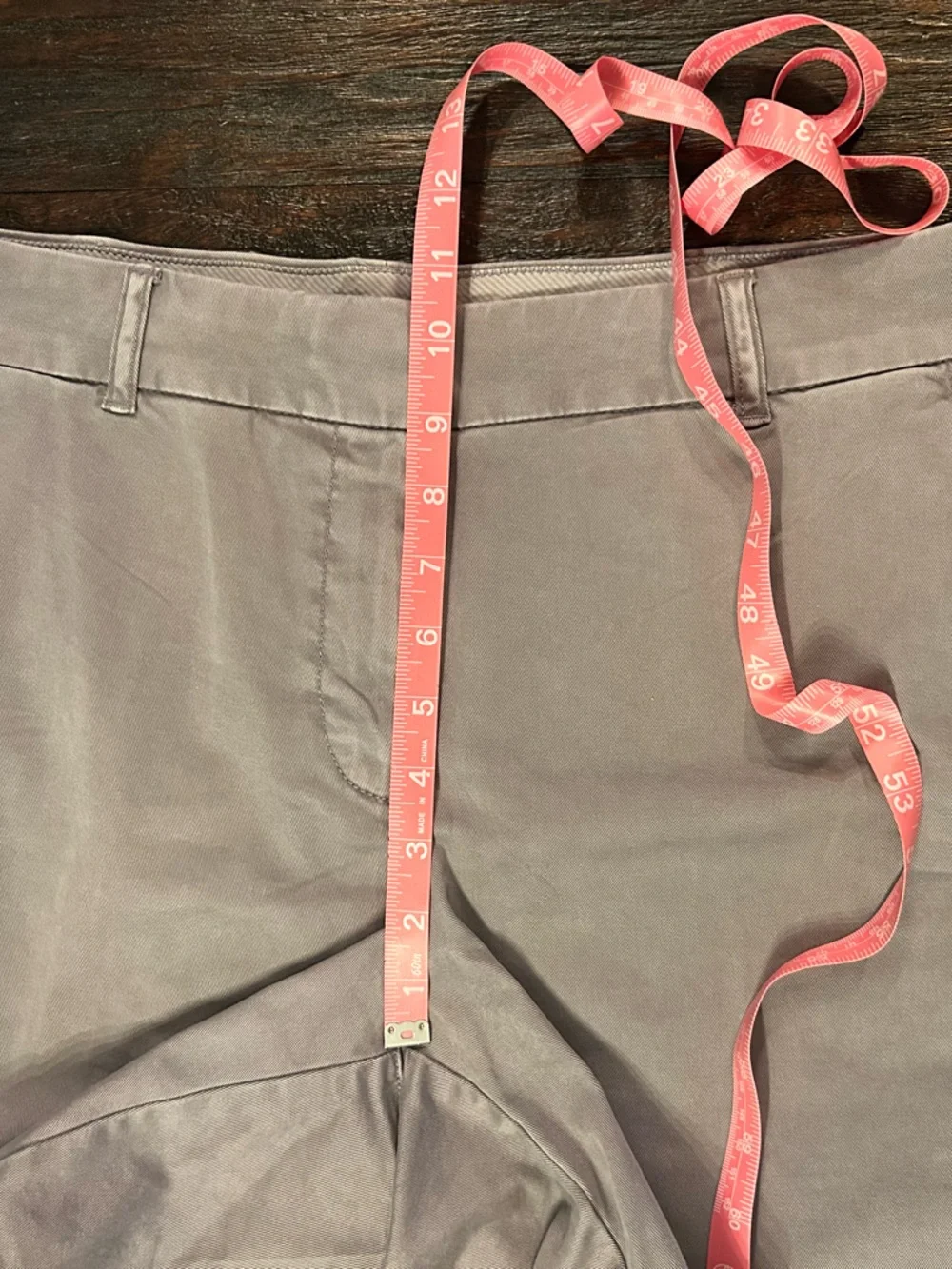 J. Crew Women's Light Gray Distressed Wash Chino Shorts- 7in
